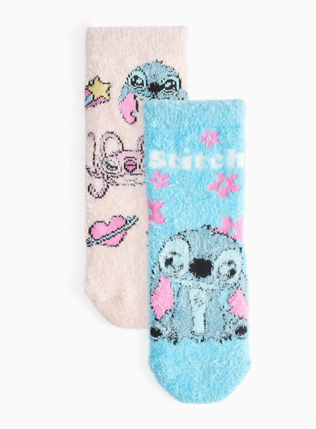 Lilo & Stitch Blue & Pink Socks 2-Pack 12.5-3.5 - Image 1 thumbnail